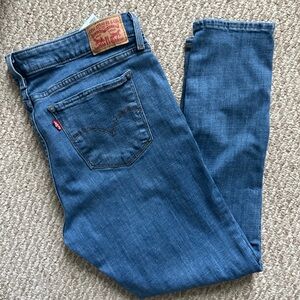 Levi's 711 Skinny medium Blue stretch Jeans